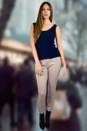 High Low Tank Top in Pure Cashmere