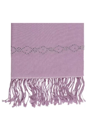 Cashmere Wrap with Swarovski Beadwork in a Diamond Border