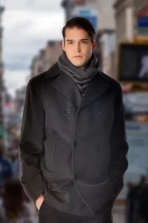 Men's Cashmere Pea Coat